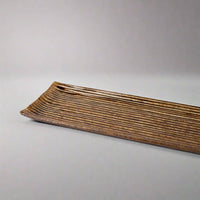 Sashimi Plate Amber Contour Glaze 33.2cm