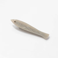 Sardine Fish Hair Clip Set in Silver Acetate with Rhinestone