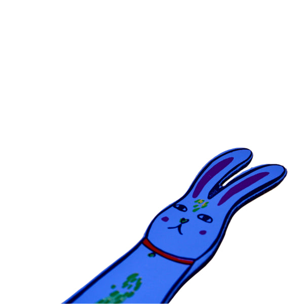 Cute Bunny Bookmark - Cornflower