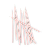 Thin Taper Candles in Orchid Pink - Set of 12
