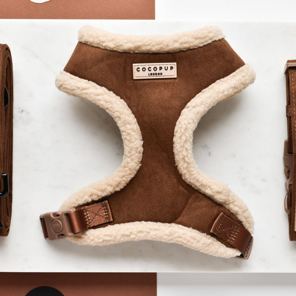 Brown Aviator Adjustable Neck Harness - XXS