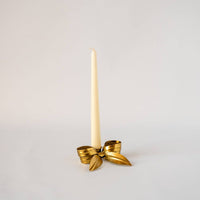 Ribbon Bow Candle Holder - Gold