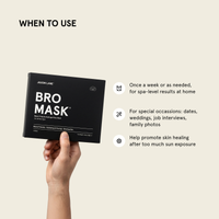 Bro Mask Half Mask Beard Friendly Sheet Mask (Single)