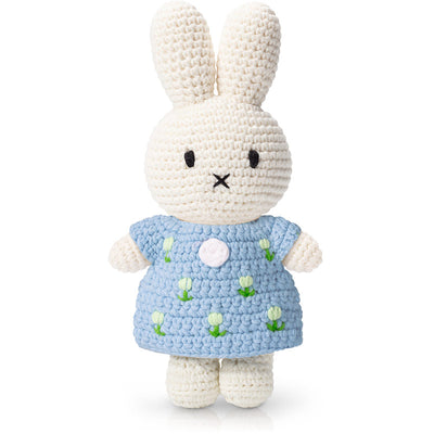 Crochet Miffy with Pastel Blue Tulip Dress