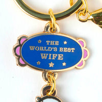 Peanuts World's Best Wife Keyring