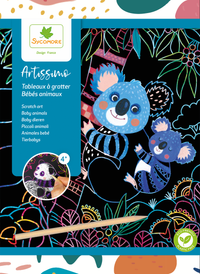 Scratch Art - Baby Animals