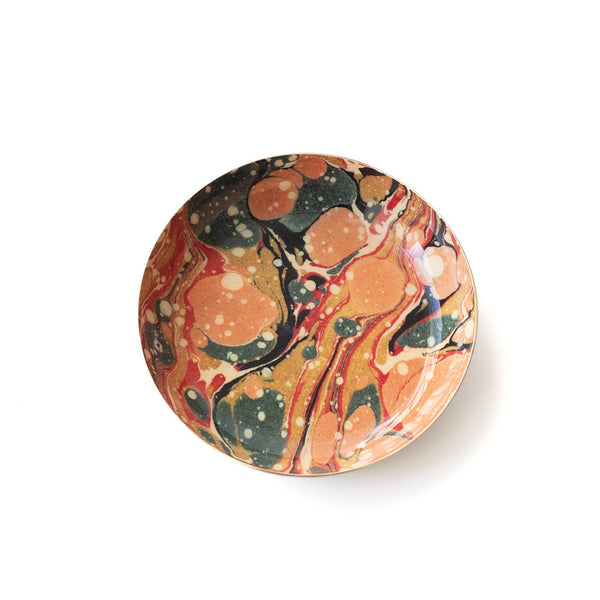 Round Enamel Tray - Marbled