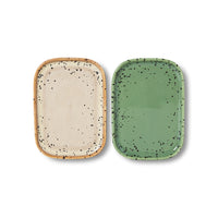 70s Ceramic Tray - Crayon