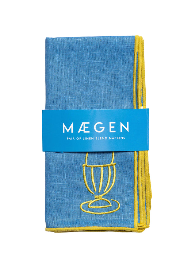 Linen Blend Napkins - Egg (Set of 2)