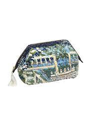 Velvet Pouch Tapestry Sea Blue
