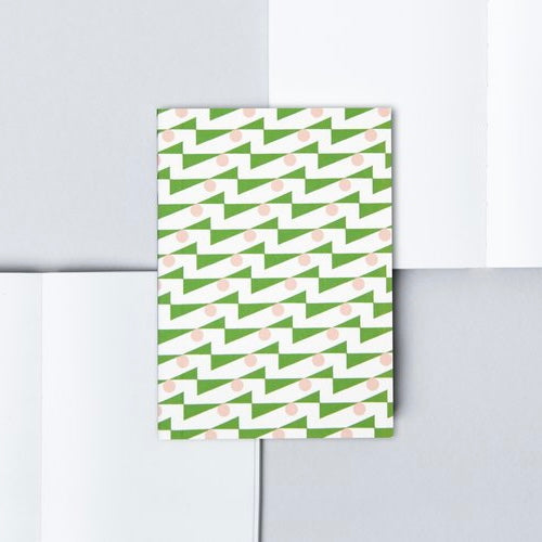 Limited Edition - A6 Pocket Layflat Weekly Planner - Enid in Green/Pink