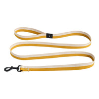 Dog Leash Flat M/L - Off White/Ochre