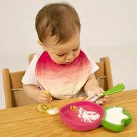 Rubberwood Baby Plate Multi Set - Ramona the Radish