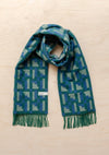 TBCo - Lambswool Oversized Scarf in Houndstooth Jacquard
