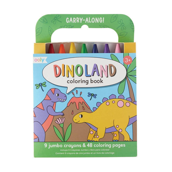 Ooly Carry-Along: Coloring Book Set - Dinoland