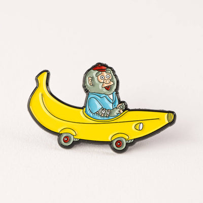 Magpie x Richard Scarry Bananamobile Enamel Pin