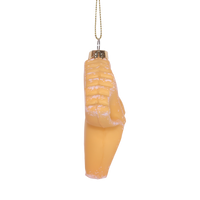 Pasta Bow Glass Decoration
