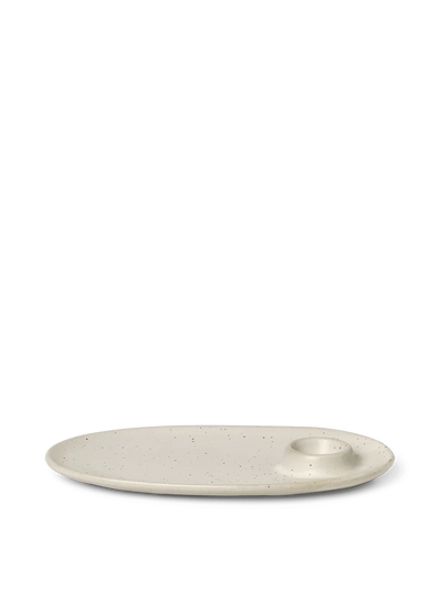 Flow Breakfast Plate - Off-white Speckle