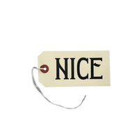 Nice Christmas Letterpress Gift Tags - Pack of 5