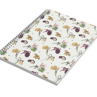 A5 Blank Wire Bound Notebook - Figgy Flowers