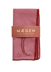 Linen Blend Napkins - Chilli (Set of 2)