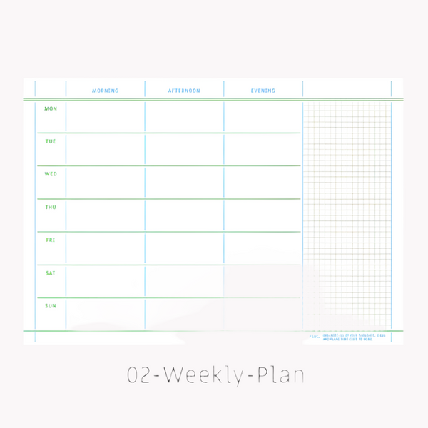 Flat Notepad (A5) Weekly