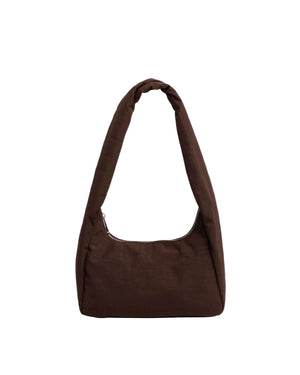 Small Nylon Meringue Bag - Coffee