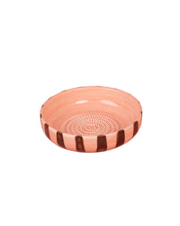 Large Ceramic Grater Plate & Spoon - Chocolate