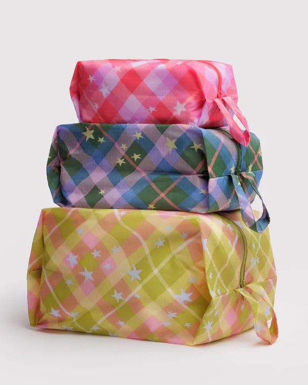 3D Zip Set - Star Plaid