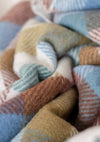 TBCo - Recycled Wool Small Picnic Blanket in Rainbow Herringbone Ch