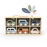 Car Display Case w/6 Vehicles