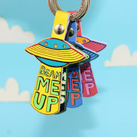 UFO Key Fob - Coral