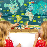 Make Your Own Dinosaur Timeline & World Map