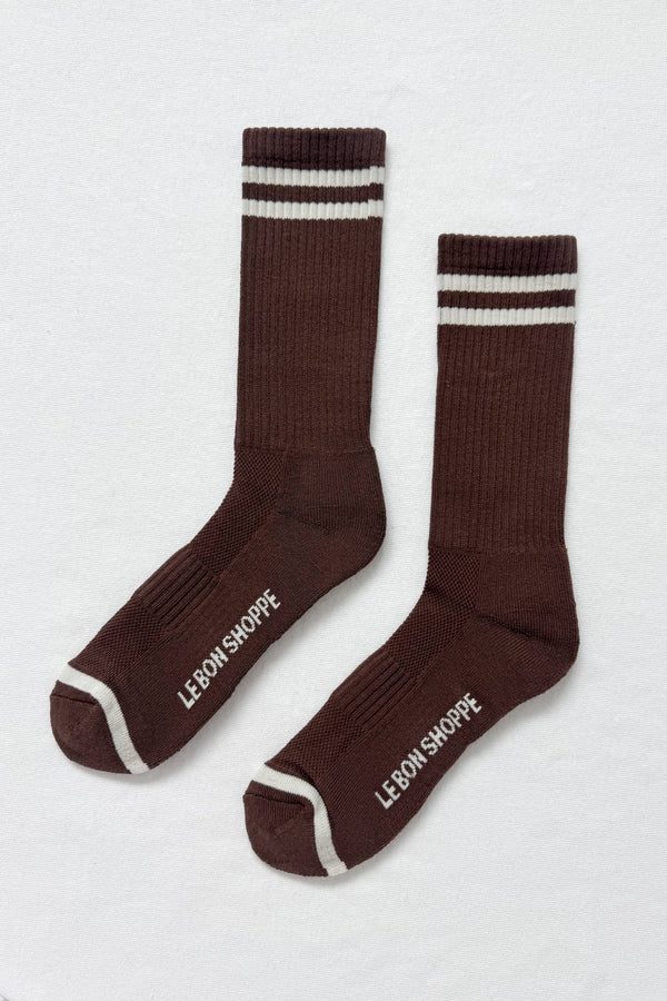 Extended Boyfriend Sock - Wood