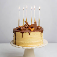 Luxe Gold Ombre Candles, 10cm - 16 Pack
