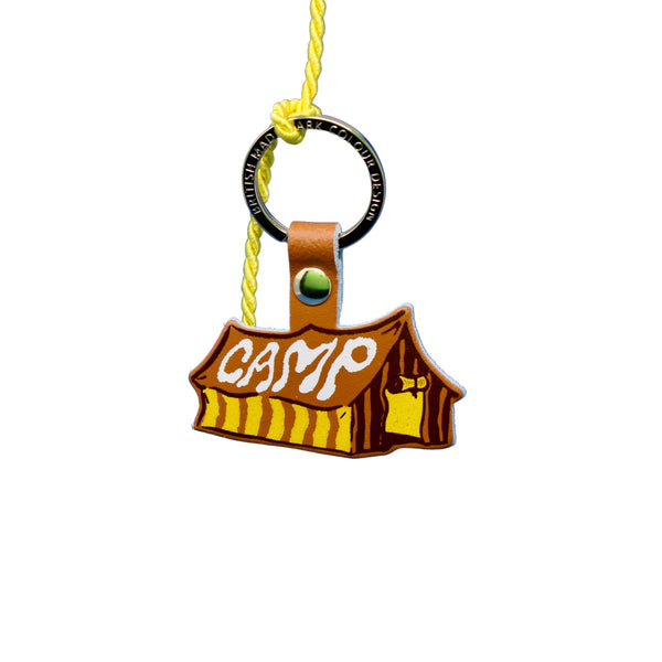 Camp Novelty Key Fob - Burnt Orange