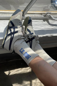 Preppy Socks - Ice/Blue