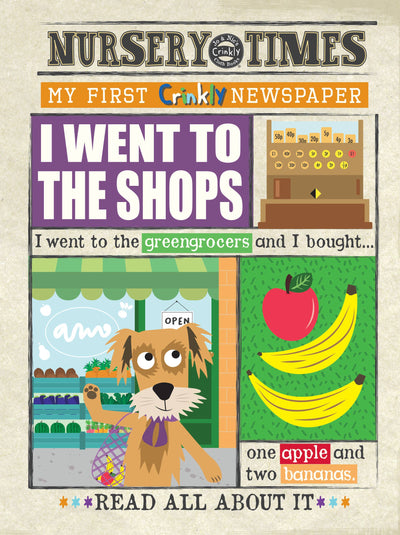 Nursery Times Crinkly Newspaper - I Went To The Shops