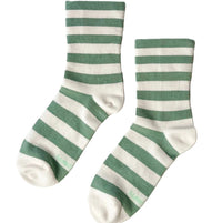 Wide Wally Socks - Wide / Matcha Stripe