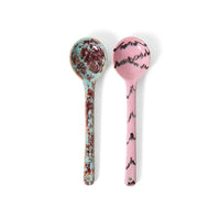 70s Ceramics Set of 2 Serving Spoons - Sprinkle