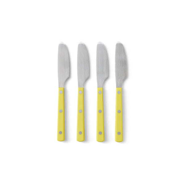 70's Cutlery Butter Knives in Lemon - Set of 4