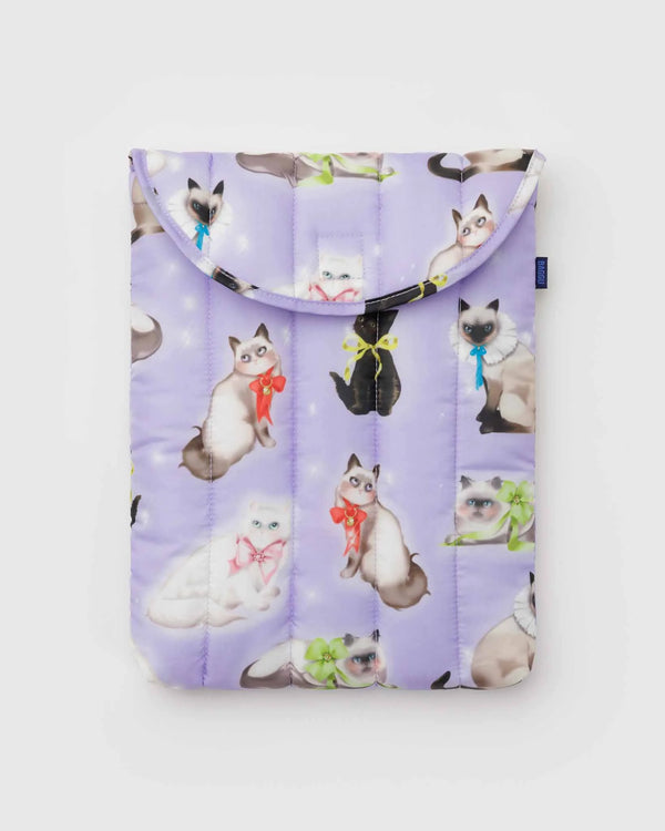 Puffy Laptop Sleeve 13”/14” - Fancy Cats