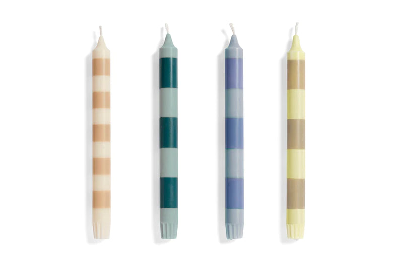 Striped Candle set of 4 - Douce