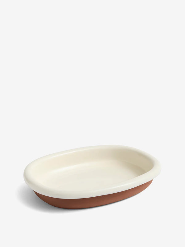 Barro Oval Dish - Large - Off White
