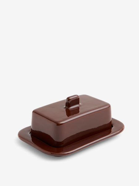 Barro Butter Dish - Burgundy