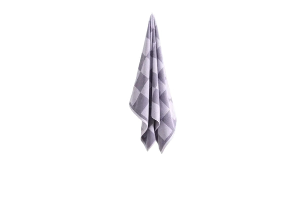 Check Bath Towel - Lavender