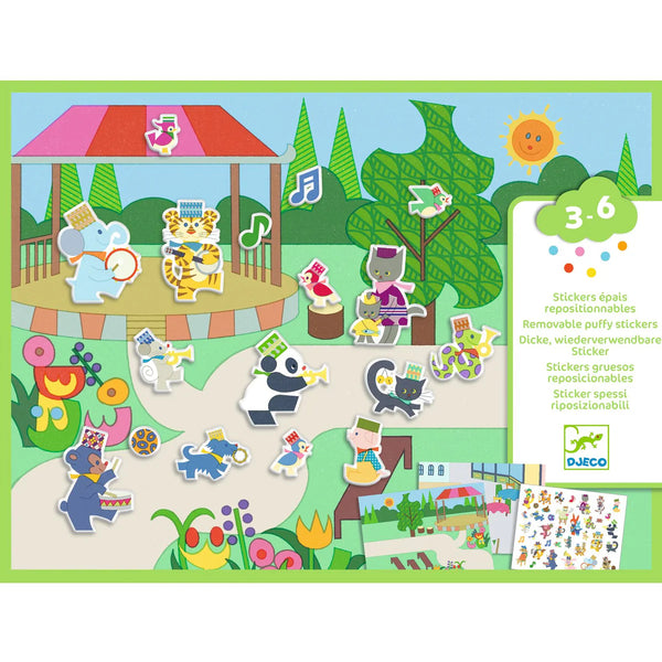 Repositionable Sticker Scenes - Music Time