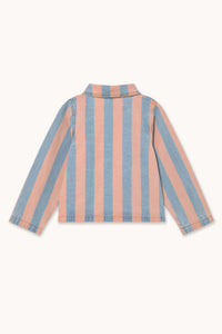 Pink Stripes Denim Jacket