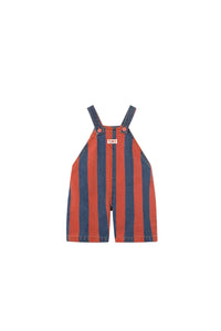Red Stripes Baby Denim Dungarees