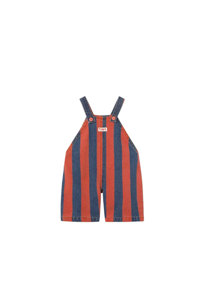 Red Stripes Baby Denim Dungarees